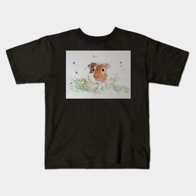 Guinea pig Kids T-Shirt by DebTheZeb